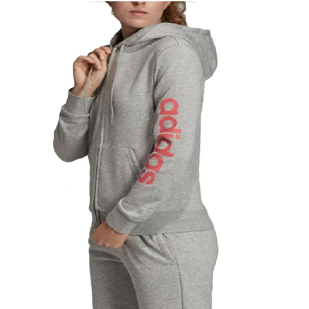 Women's Adidas Hoodie Sweat Jacket - Sz Small